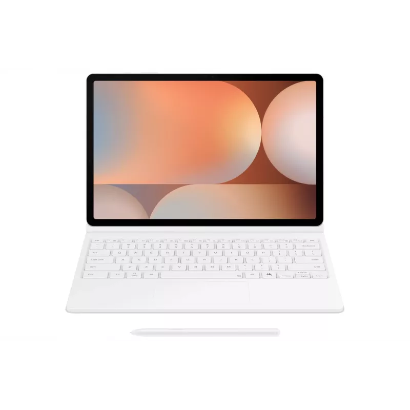 Samsung EF-DX825 QWERTZ nemecká Pogo Pin biela