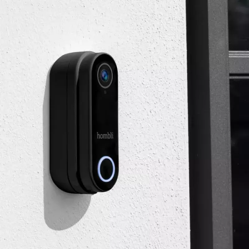 Smart zvonček Hombli Pack čierna biela IP65 bezdrôtový 1080p