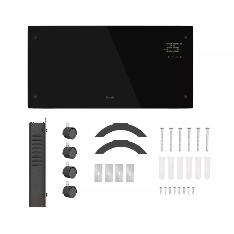 Hombli HBCH-0300 elektrický ohrievač interiér čierny 2000 W konvektorový elektrický ohrievač
