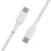 USB kábel Belkin CAB004BT1MWH2PK USB 2.0 1 m USB C biely
