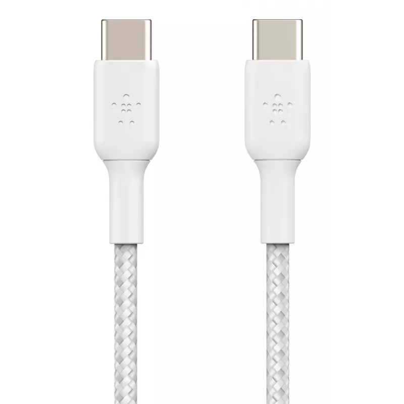 USB kábel Belkin CAB004BT1MWH2PK USB 2.0 1 m USB C biely
