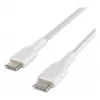 USB kábel Belkin CAB004BT1MWH2PK USB 2.0 1 m USB C biely