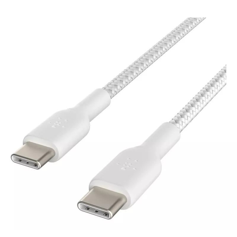 USB kábel Belkin CAB004BT1MWH2PK USB 2.0 1 m USB C biely