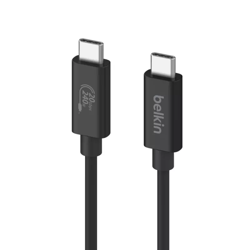 USB kábel Belkin INZ004BT2MBK USB4 Gen 2x2 2 m USB-C čierny