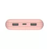 BELKIN power banka 20k USB-A a USB-C 15 W ružová