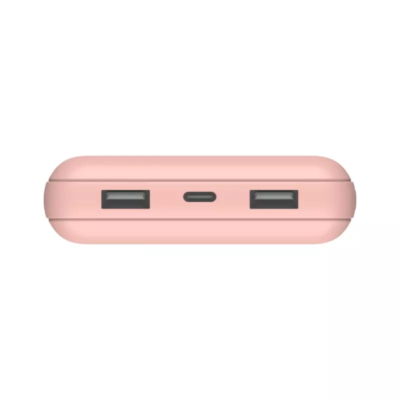 BELKIN power banka 20k USB-A a USB-C 15 W ružová