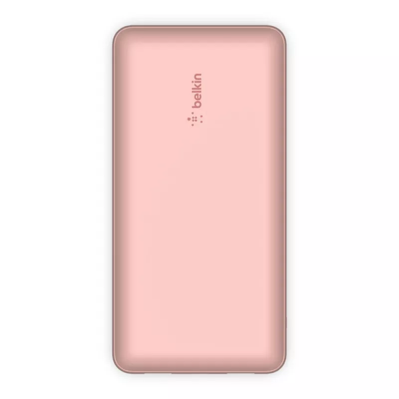 BELKIN power banka 20k USB-A a USB-C 15 W ružová