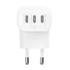 BELKIN nástenná nabíjačka - Boostcharge - USB-C 3-portová nabíjačka - s PPS 67W - biela