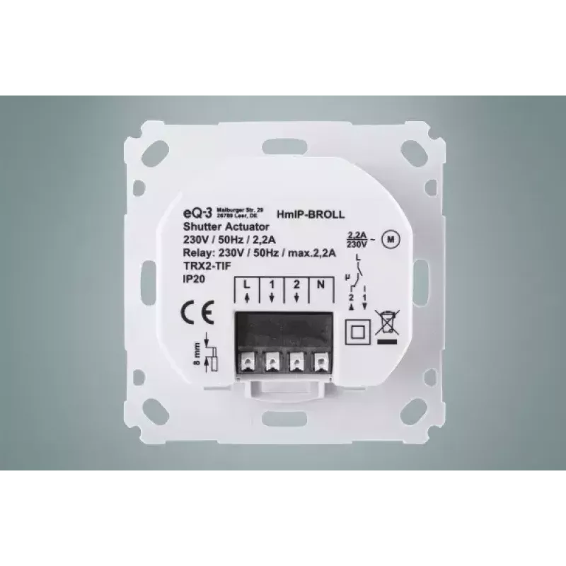Vysielač Homematic IP HmIP-BROLL biely