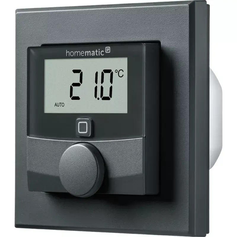 Nástenný termostat HomeMatic HmIP-BWTH-A antracit 230V — regulátor izbovej teploty, sieťový