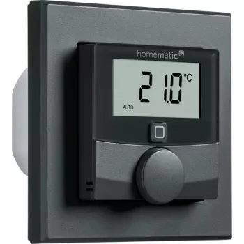 Nástenný termostat HomeMatic HmIP-BWTH-A antracit 230V — regulátor izbovej teploty, sieťový