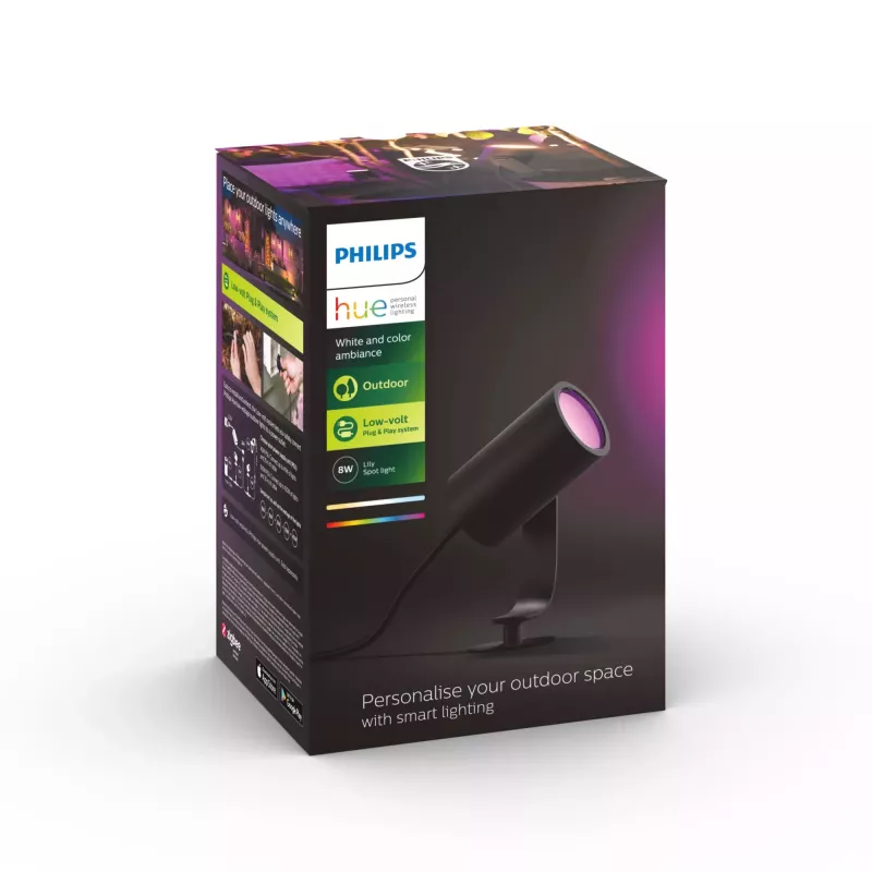 Philips Hue White and Colour Ambiance Lily vonkajší reflektor