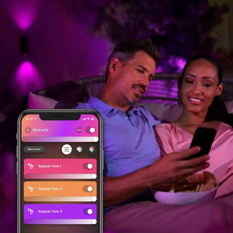 Vonkajšie nástenné svietidlo Philips Hue White and Colour Ambience Appear