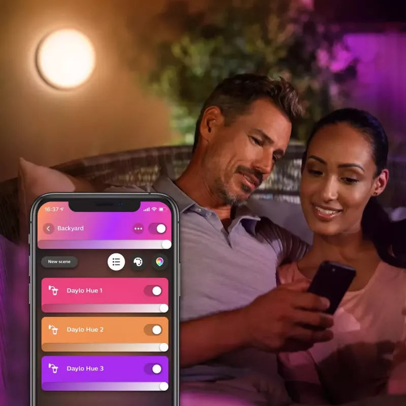 Vonkajšie nástenné svietidlo Philips Hue White and colour ambience Daylo