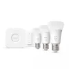 Philips Hue White Starterkit: 3 E27 smart žiarovky (1100) + stmievač