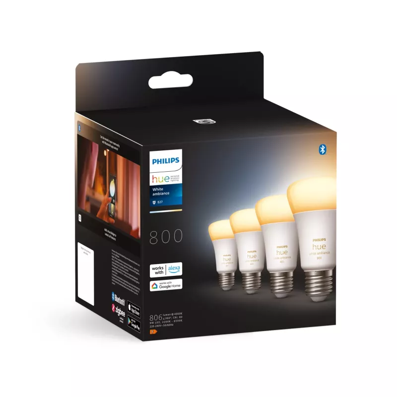 Philips Hue White ambience 4 balenie E27 Bluetooth Zigbee smart žiarovka
