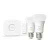 Philips Hue White Ambiance štartovacia sada: 2 E27 smart lampy (1100) + stmievač
