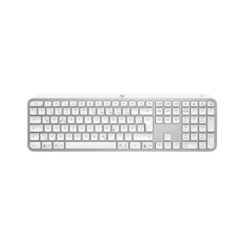 Logitech MX Keys S univerzálna RF bezdrôtová + Bluetooth QWERTZ nemecká hliníková biela