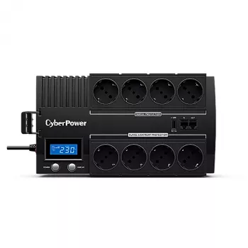 CyberPower BR1200ELCD neprerušiteľný zdroj napájania (UPS) Line-Interactive 1,2 kVA 720 W 8 AC výstupných zásuviek