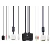 LevelOne 2-portový USB DVI-D Single Link káblový KVM prepínač, podpora audia