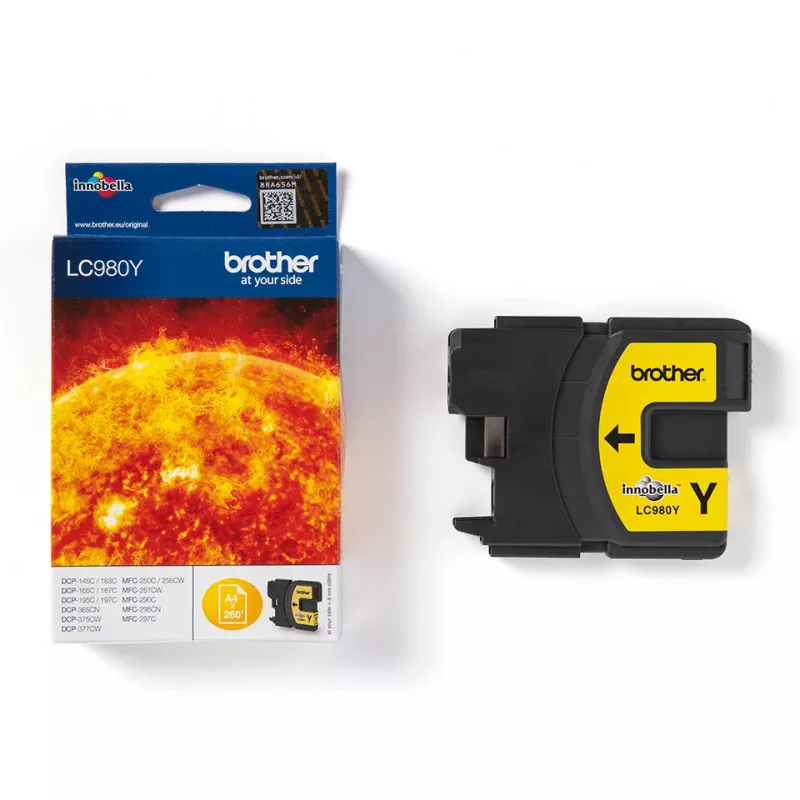 Brother LC980Y atramentová kazeta 1 ks originál žltá