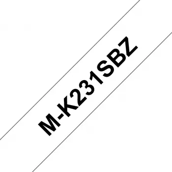 Brother M-K231SBZ etiketová páska čierna na bielom