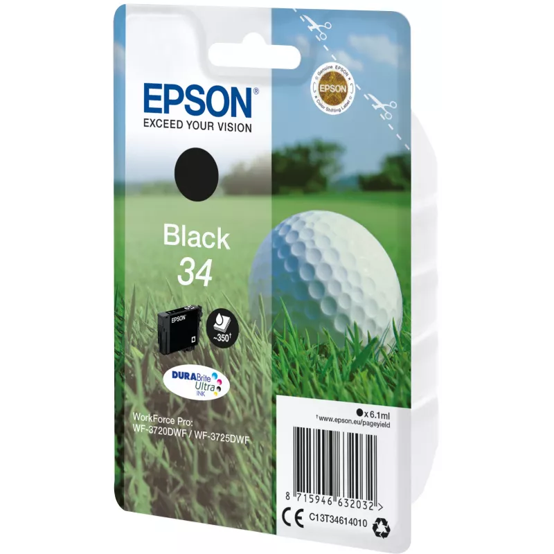 Epson Golfball samostatné balenie čierna 34 DURABrite Ultra atrament