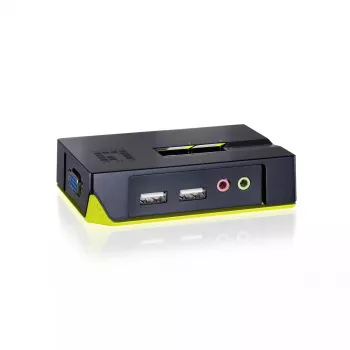 LevelOne 2-portový USB VGA KVM prepínač, podpora zvuku