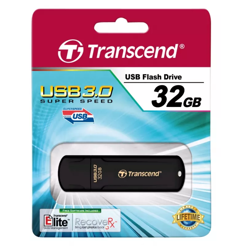 TRANSCEND Jetflash 700 - 32GB USB kľúč - USB 3.0 - čierny