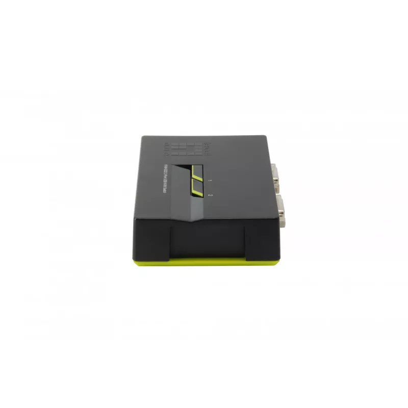 LevelOne 2-portový USB VGA KVM prepínač, 2048 x 1536 pixelov, čierny, zelený