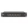 DIGITUS Patch panel CAT6 8-portový tienený čierny 10in