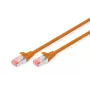 DIGITUS Patch kábel – CAT6 – S/FTP – Snagless – Cu – 50 cm – oranžový