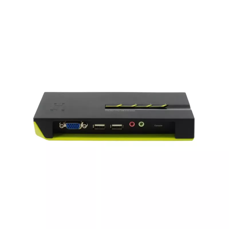 LevelOne 4-portový USB VGA KVM prepínač, podpora audia