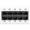 DIGITUS CAT 3 ISDN Patch panel, netienený 50-portový RJ45, 8P4C, LSA, 1U, racková montáž, farba sivý RAL 7035