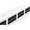 DIGITUS CAT 3 ISDN Patch panel, netienený 50-portový RJ45, 8P4C, LSA, 1U, racková montáž, farba sivý RAL 7035