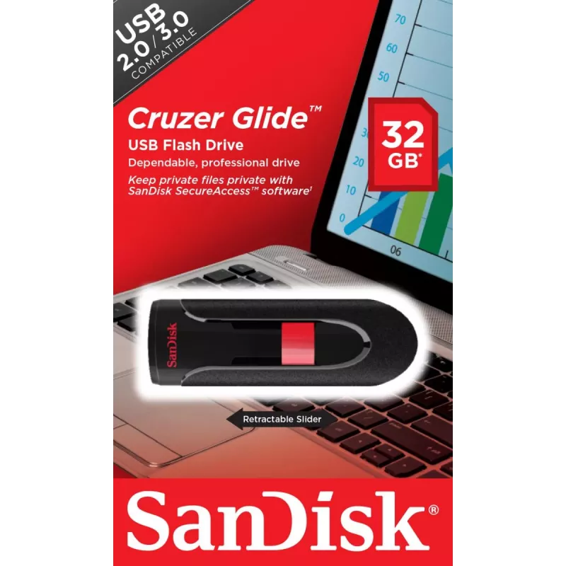 WESTERN DIGITAL SanDisk Cruzer Glide - 32GB USB kľúč - USB 2.0