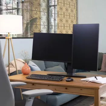 Dvojitý stojan na monitor Ergotron Neo Flex 62,2 cm čierny
