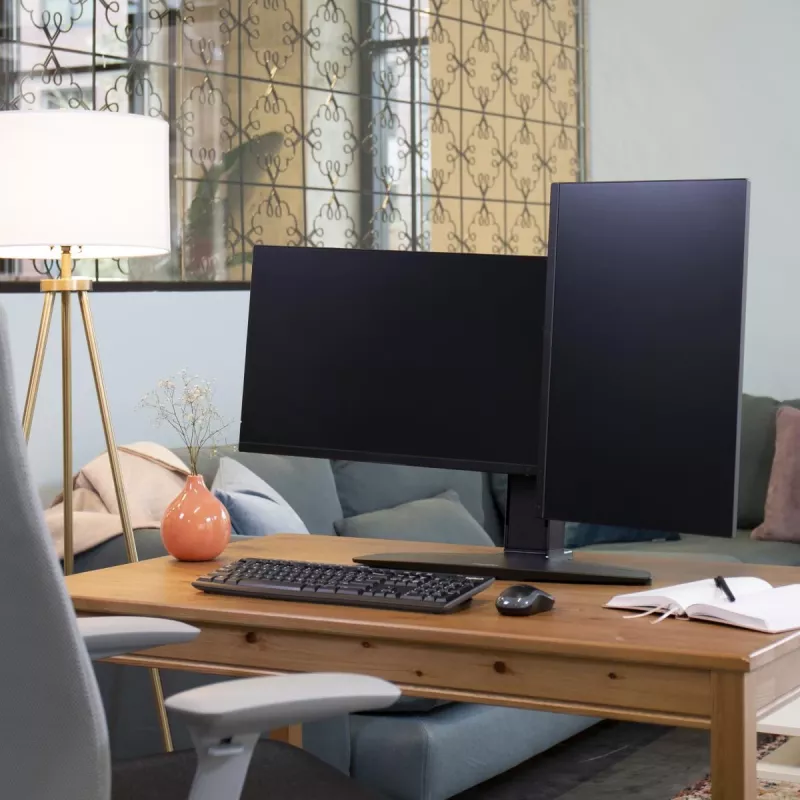 Dvojitý stojan na monitor Ergotron Neo Flex 62,2 cm čierny