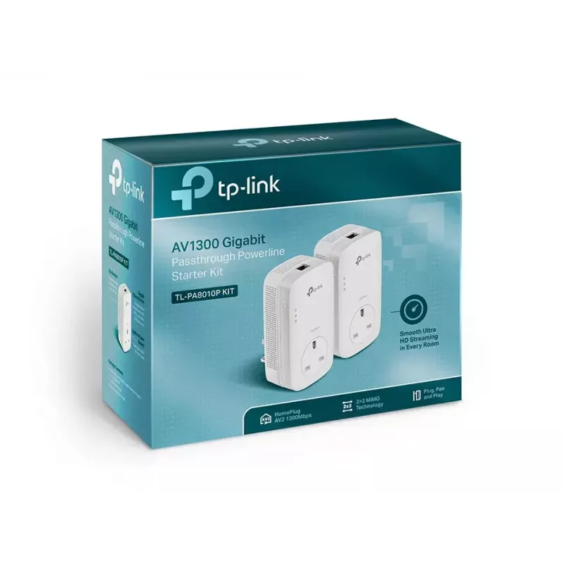 TP-Link TL-PA8010P KIT PowerLine sieťový adaptér 1300 Mbit/s Ethernet LAN biely 2 ks