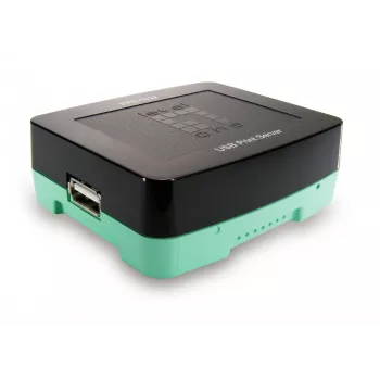 LevelOne USB print server, čierna, zelená, aktivita, link, napájanie, stav, Taiwan, Ethernet LAN, IEEE 802.3, IEEE 802.3u, 10,100 Mbit/s
