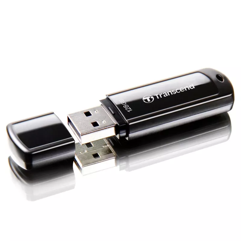 TRANSCEND Jetflash 700 - 128GB USB kľúč - USB 3.0 - čierny