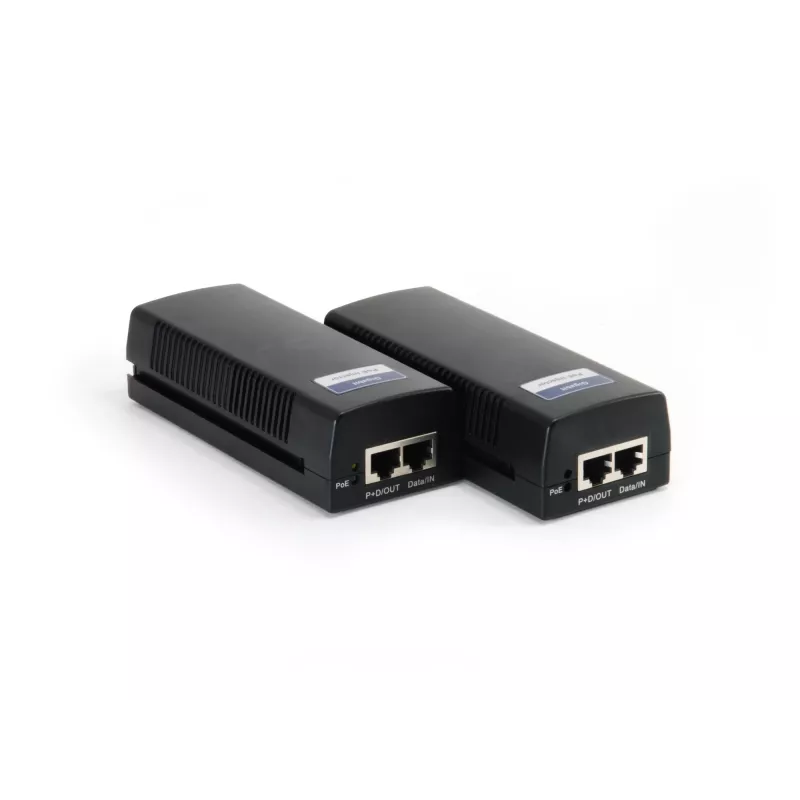 LevelOne POI-3000 gigabitový PoE+ injektor, 30 W, čierny