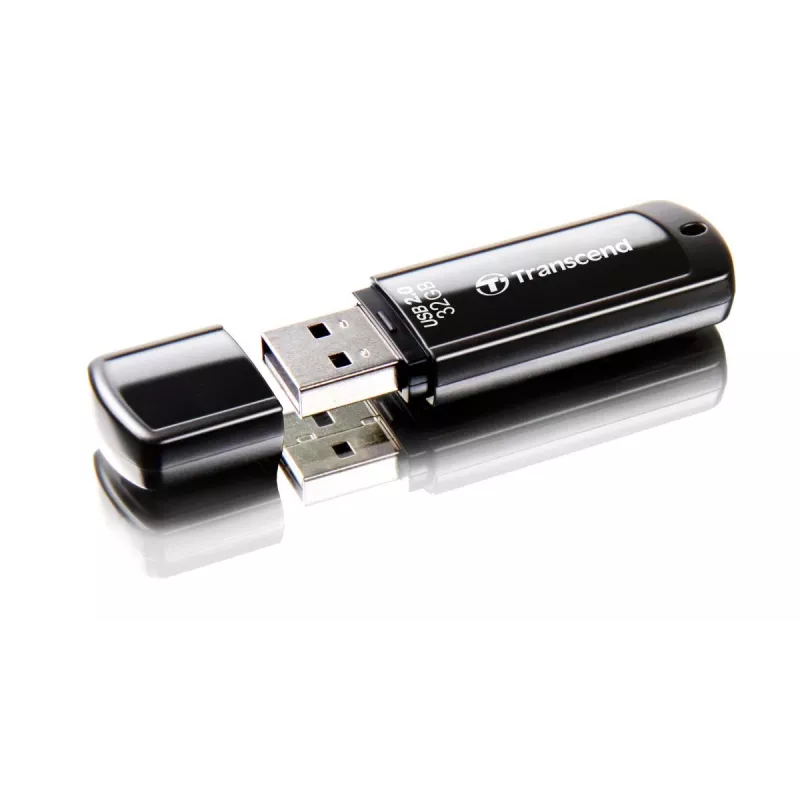 TRANSCEND Jetflash 350 - 32GB USB kľúč - USB 2.0 - čierny