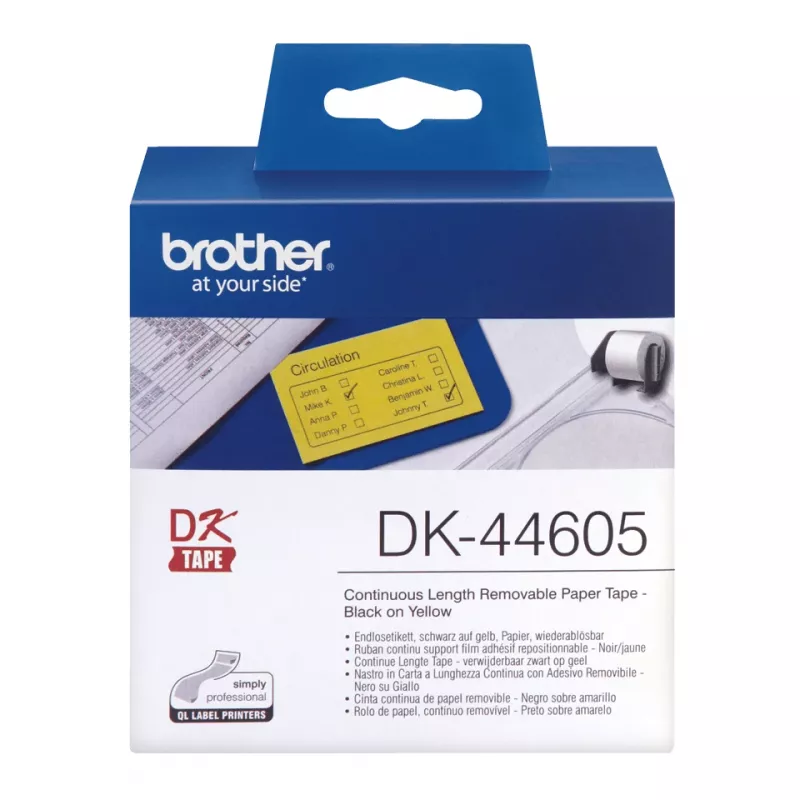 Brother DK-44605 etiketa do tlačiarne žltá