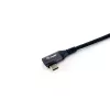 Equip USB 2.0 C na C kábel s 90° uhlom, M/M, 2,0 m, 100 W s Emark čipsetom