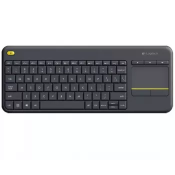 LOGITECH Wireless Touch Keyboard K400 Plus - čierna - Qwerty holandská
