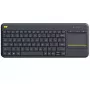 LOGITECH Wireless Touch Keyboard K400 Plus - čierna - Qwerty holandská