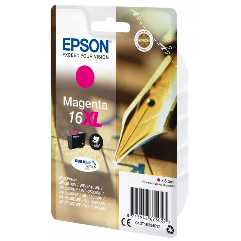 Epson pero a krížovka jednotlivé balenie purpurová 16XL DURABrite Ultra atrament