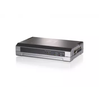 LevelOne tlačový server, 2 x USB, 1 x paralelný, sivá, aktivita, link, napájanie, stav, Taiwan, Ethernet LAN, IEEE 802.3, IEEE 802.3u, 10,100 Mbit/s