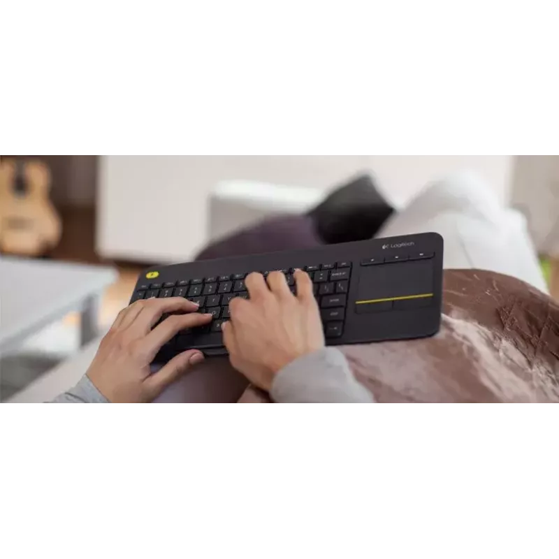 LOGITECH bezdrôtová dotyková klávesnica K400 Plus - čierna - QWERTZ nemecká